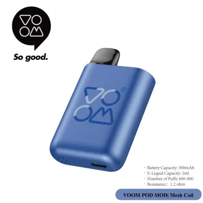 Prefilled Disposable Pod System Itsuwa Voom Mod 600 Puffs 2ml 0% 2% Nicotine Mesh Coil Type-C Interface Vape EU Warehouse Changeable Vape