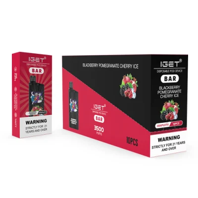 Iget Bar 3500 Puffs Fruit Flavor Iget Legend Disposable Vape Iget Star L7000 Iget Bar Plus 6000 Factory Price