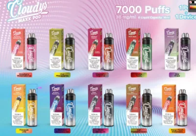 OEM Lowest Price Rechargeable Disposable Puff Bar Vape E Cigarette 6000 Puffs Disposable Vape Pen Prefill Vape Pod System Prefillable Vape Pen Kit 5% Nicotine