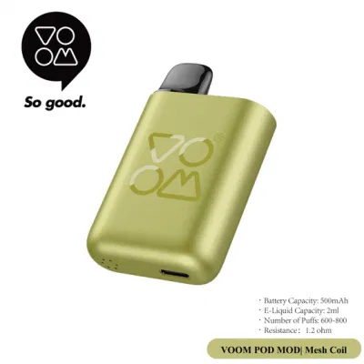 Prefilled Disposable Pod System Itsuwa Voom Mod 600 Puffs 2ml 0% 2% Nicotine Mesh Coil Type-C Interface Vape EU Warehouse Changeable Vape