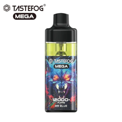 Newest Tastefog Mega 12K+Puff Clean Tank E-Cig RGB Flashlight Wholesale Disposable Vape Pen