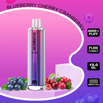 Zbood Customize Mture Rainbow Ultra 4000 Puffhits Plus All Flavors Available Airscream Foggy Lux Bar XXL Lux Vaper Wholesale Disposable Vape