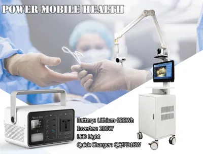 AC/DC/USB 200W 60000mAh Portable Lithium Battery Solar Energy System for Emergency Charging