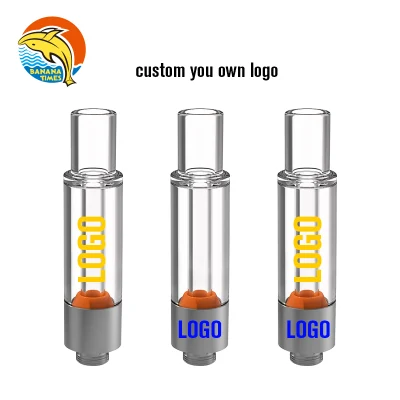 Bb Grade Ceramic Coil Empty 2000mg Vape Carts Glass Tank Vaping Pen Cartridge 0.5ml 1ml All Glass Vape Cartridges