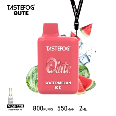 Tastefog Qute 800puffs Electronic Cigarette Tpd Version 2% Nicotine Disposable Vape Bar