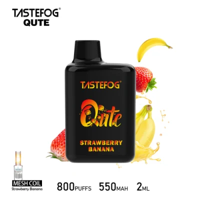 Tastefog Qute 800puffs Electronic Cigarette Tpd Version 2% Nicotine Disposable Vape Bar