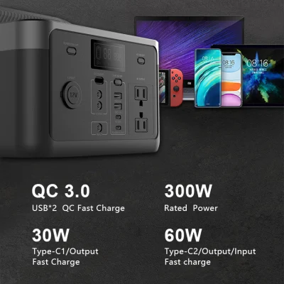 Lithium Battery Storage Solar System Portable Camping Solar Power Pack with USB Charging Port