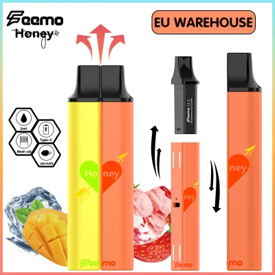Feemo Disposable Honey Vapor 2ml Pod Cartridge Feemo Vape E-Cigarette Starter Kits with Tpd