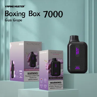 Vaping Muster Hot Product Type C Charging 7000puffs Electronic Cigarette Wholesale Rechargeable Disposable Vape