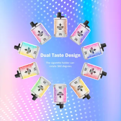 Good Taste 2 in 1 Dual Pod Newest Rotatable Drip Tip E Cigarette Plus Bar 16000 Puffs Zumo Disposable Vape