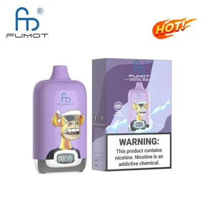 Rechargeable Randm Disposable Vape Fumot Digital Box 12000 Puff 12K Puffs Mesh Coil 20ml Pod Strawberry Kiwi Flavour
