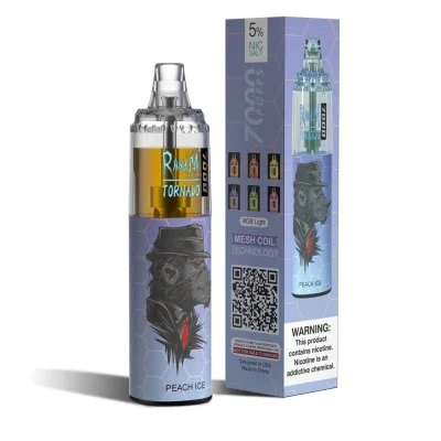 Good Taste Various Flavors Disposable Electronic Cigarette Randm Tornado 7000 Puffs Vape with CE Certificate