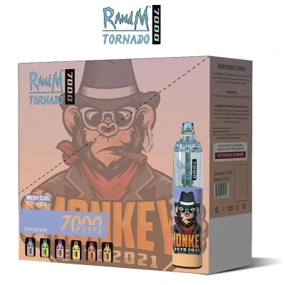 Good Taste Various Flavors Disposable Electronic Cigarette Randm Tornado 7000 Puffs Vape with CE Certificate