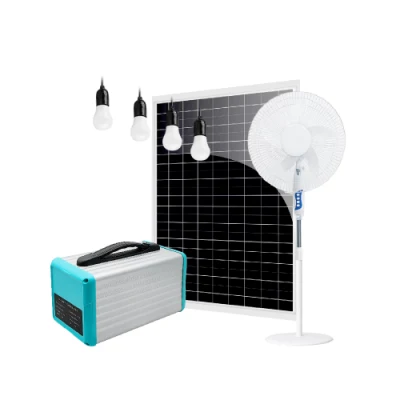 Solar Home System with Fan and LED Light USB Charging for Home Outdoor Camping