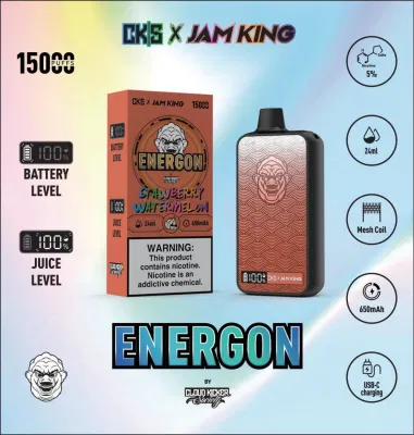 Jam King Cks 15000 Vape Disposable Puff 12K 15K 20K 24ml Mesh Coil Rechargeable Type C Charging Screen Display Vs Randm Tornado EU Warehouse Vapes