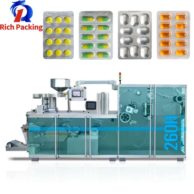  48000 Plates/H High Speed Roller Type Tablet Pill Alu PVC Alu Alu Blister Packing Packaging Machine