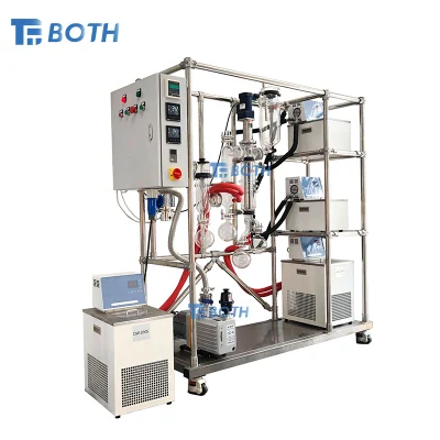 High Quality New 6 Inch Wiped Film Distillation Hemp Oil Vacuum Extraction Short Path Molecular Distillation System