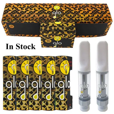 0.8ml Glo Vape Cartridge Atomizer Carts Manufacturer Pyrex Tank 510 Vaporizer Ceramic Coil Glo Oil Carts
