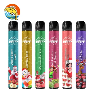 Europe Wholesale Fruit Flavors E-Cigarette 2ml E-Liquid 600 Puffs Vape Pens OEM Tobacco Flavor Disposable Vapes with Mesh Coil