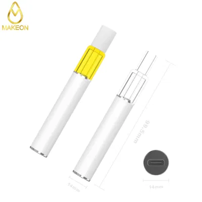 Makeon Gd9 Full Glass 0.9/1.0/2.0ml All-in-One Disposable E-Cigarette Vape Distilate Live Resin Thick Oil Tank Pod Cart 2 Gram Premium Vaporizer Vape OEM Design