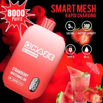 LED Screen Disposable Vape with Dual Mesh Coil