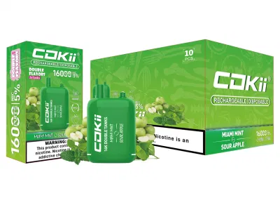 Shenzhen Factory Wholesale Hhc Cheap Cokii Dual Tanks Double Mesh Coil 16000 Puff White Private Label Drop Shipping Bang XXL Dual Flavor Disposable E Vape