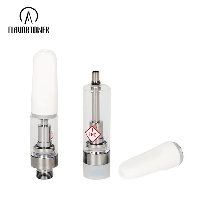 High Quality Full Ceramic Coil 510 Thread Vaporizers White 0.5ml 1ml Cartridges No Lead Free Heavy Metal Empty Atomizer