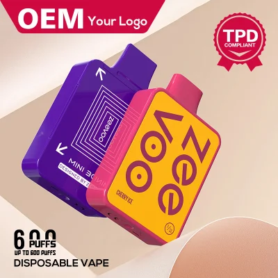 China Factory OEM 600puffs Disposable Pod Cigarette Vape Kit with Tpd&Ufi