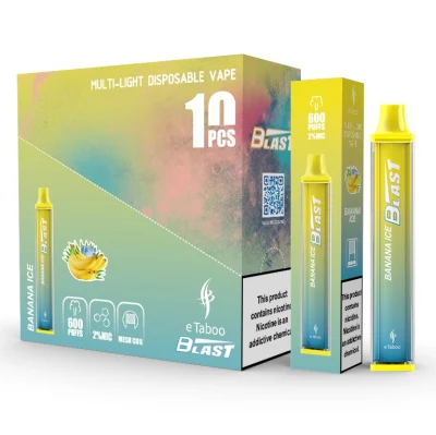 No Tobacco OEM 600 Puffs Disposable Vape Pen Elux Blast Glow Mini E-Cigarette Vape Wholesale EGO