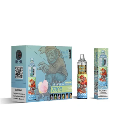 Best Selling Good Taste 56 Flavors E Cigarette Rechargeable Disposable Randm Tornado 7000 Puff Vape
