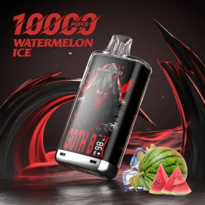 New Fashion Goth Bar 10000 Puffs LED Hookah Juice E Cigarette E Cig Tornado E Liquid Vape