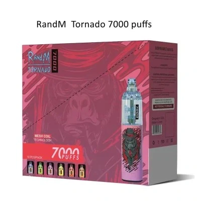 Good Taste Various Flavors Disposable Electronic Cigarette Randm Tornado 7000 Puffs Vape with CE Certificate