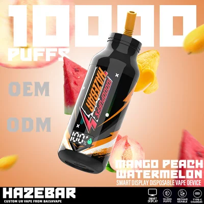 Hazebar 10000 Puffs Zbood Made-to-Order Pi9000 Digital Battery LED TV10000 Stlth Yogurt Smart Display Device Cigarette Disposable Vape