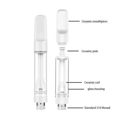 Top Quality Glass Cartridge Vape Full Ceramic 510 Vape Cartridge
