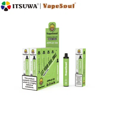Vapesoul Mesh-800 Wholesale Fashion E-Cigarette 2ml 800puffs 500mAh 1.4ohm OEM ODM Mesh Coil Disposable Vape