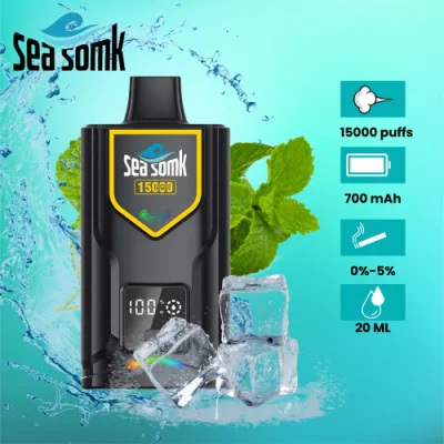 15000 Puffs 5% Nic Screen Display Adjustable Power Disposable Vape for Wholesale