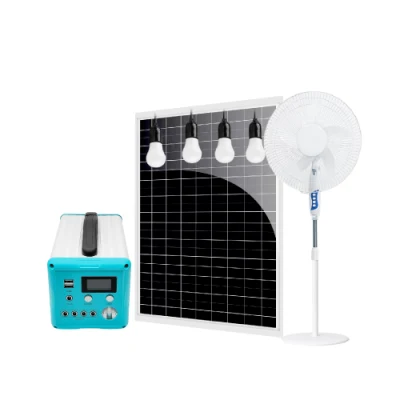 Solar Home System with Fan and LED Light USB Charging for Home Outdoor Camping