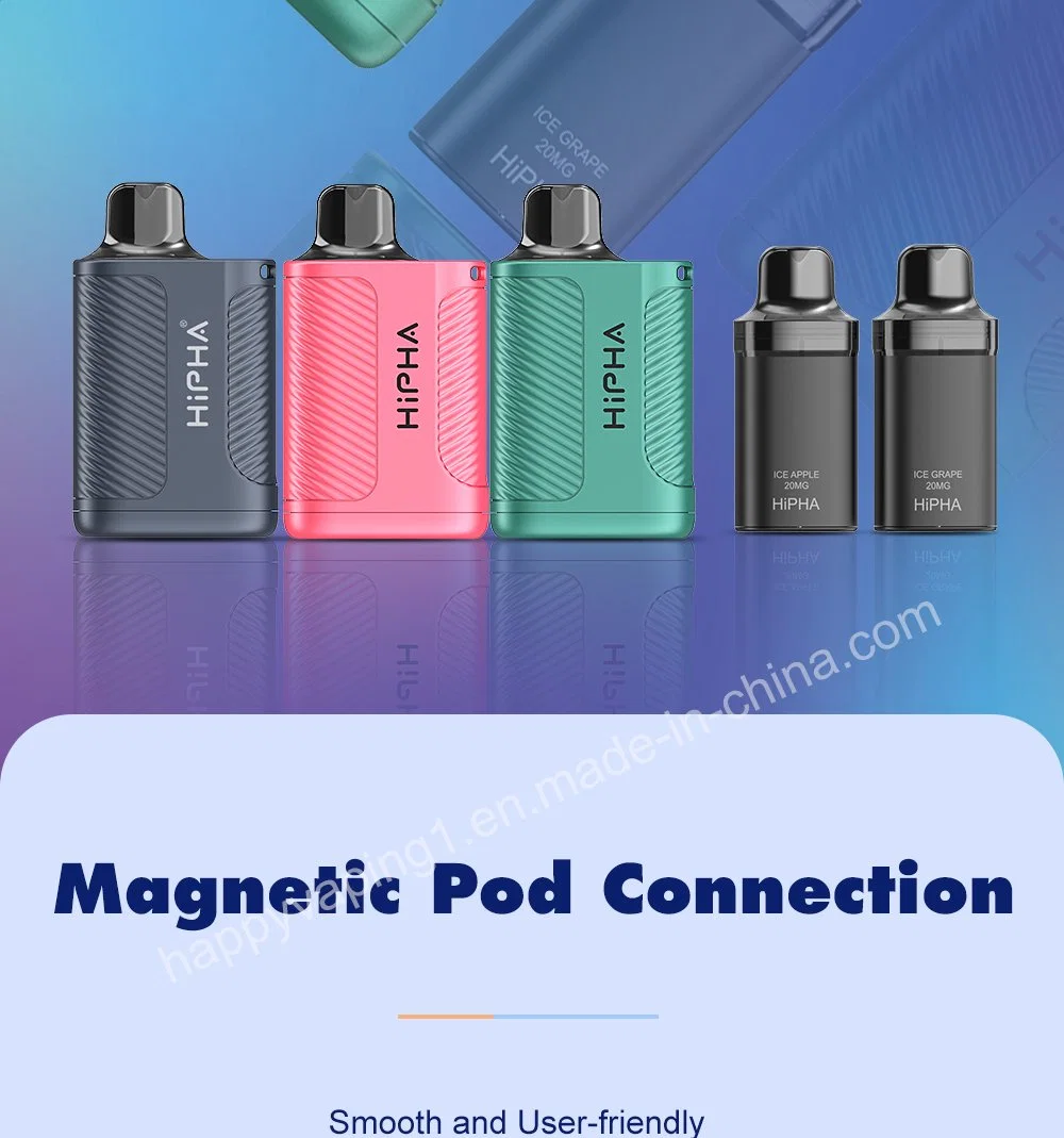 Good Price Hipha Disposable E21 Vaporizer Cost Effective Pod Replaceable Pure Taste 5000 Puffs Elf Lux Bars Pod 1200 Lava Juice Mon Max Vapes