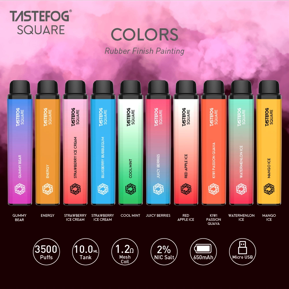 Tastefog Square 3500puffs Electronic Cigarette Disposable Vape Wholesale Price Puff Bar