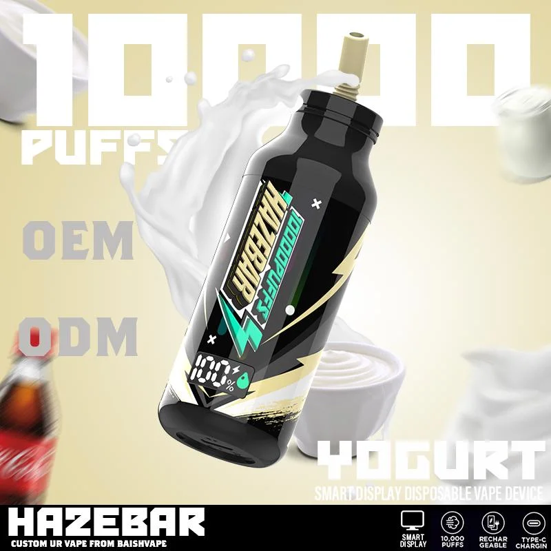 Hazebar 10000 Puffs Zbood Made-to-Order Pi9000 Digital Battery LED TV10000 Stlth Yogurt Smart Display Device Cigarette Disposable Vape