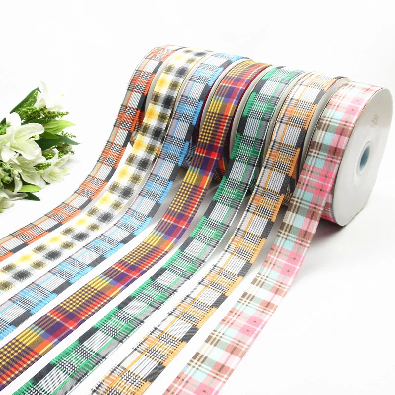 Plaid Patchwork Craft Imitation Hemp Wire Decor Ribbon Webbing