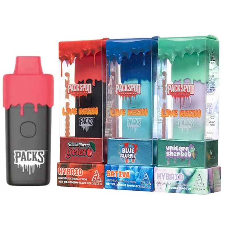 Packs Pod Live Resin Disposable Vape Empty Rechageable Vape E Cigarette Packs Pod Vape