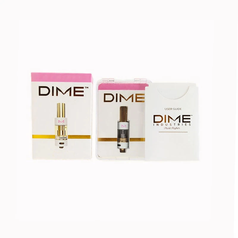 Good Quality 510 Thread Dime 1000mg Vape Carts No Leakage Gold Tip Dime Disposable Vape Pen Carts