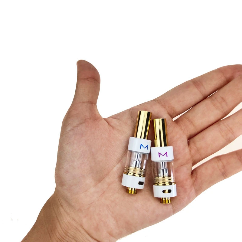 Full Gram 510 Thread 0.5 1.0ml Empty Gold Tip Dime Cartridge with Factory Price Wholesale