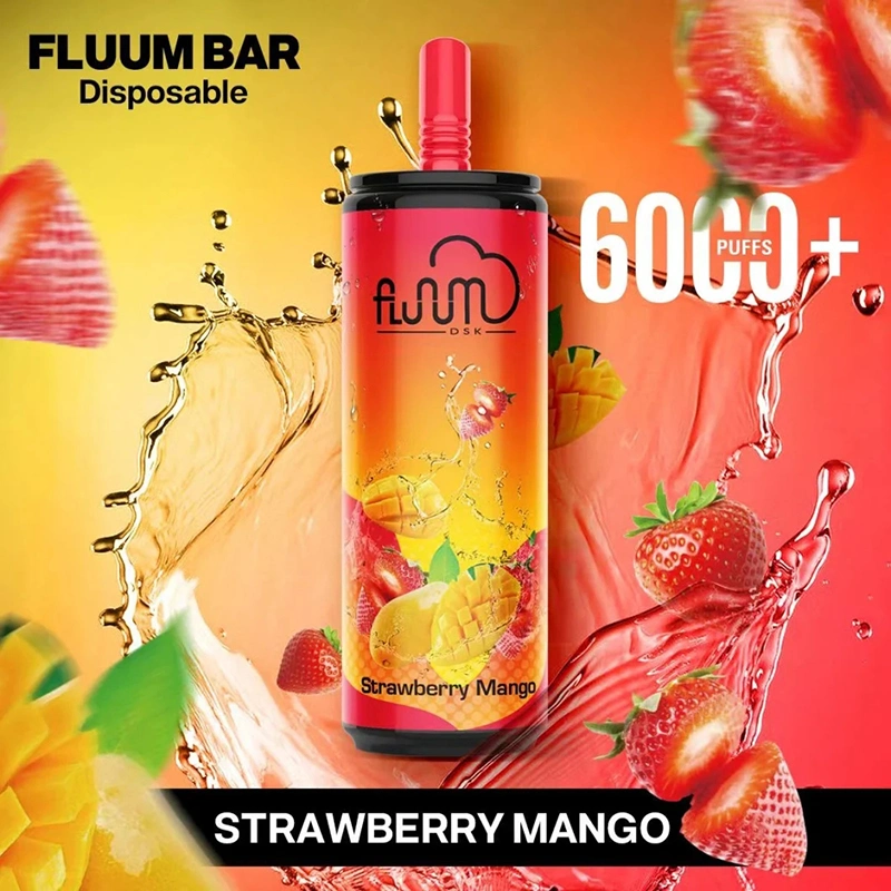 Original Fluum Bar 6000 Puff Disposable Electronic Cigarette Starter Kit Strength Vape E-Juice 15.0 Ml Battery 600mAh Disposalbe