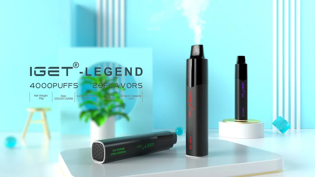 Best Seller for Iget Legend Electronic Cigarette 4000 Puffs Passion Fruit Vs Iget Legend Pod Vape