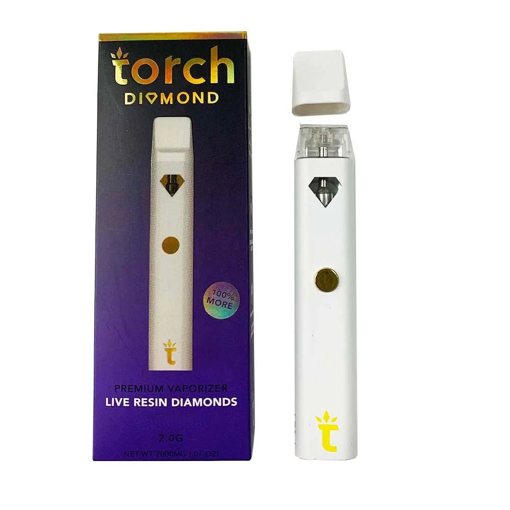 Torch Diamond Live Resin 2.0ml Pods 280mAh Rechargeable Cartridges Battery Empty Thick Oil Disposable Vapes