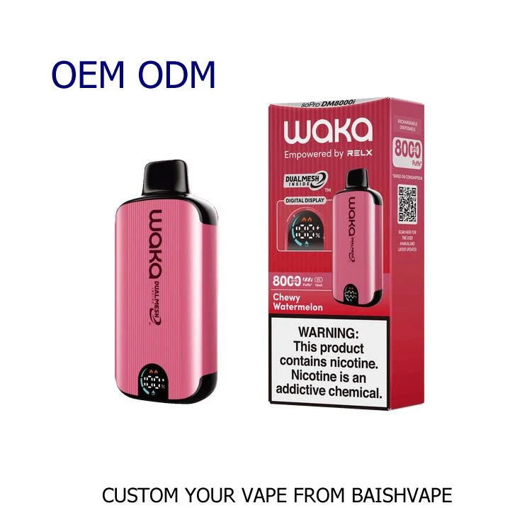 Factory Zbood Play Bar Neon Sapace Man Box Turn Smpo Atomizer Waka Sopro Dm8000 8000 8K Puff Disposable Vape