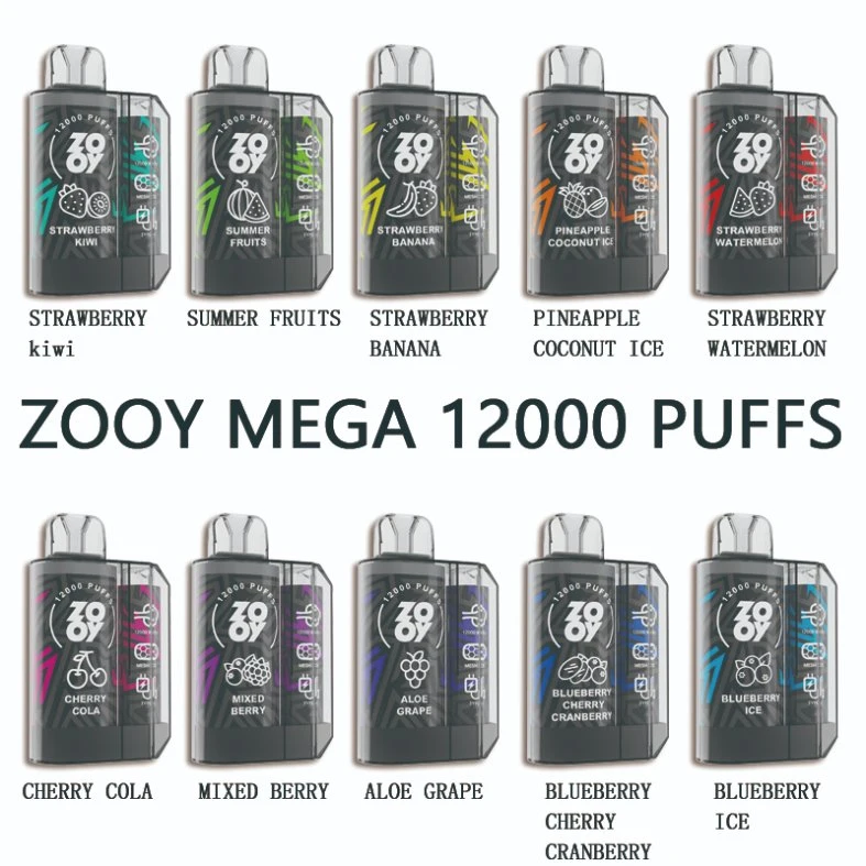 Factory Wholesale 2024 Hot-Selling Popular E Cigarette Zooy Mega 12000 Puffs Great Taste Vape 12K Disposable Pod Vape Wholesale Hookah Price Vapers Desechables