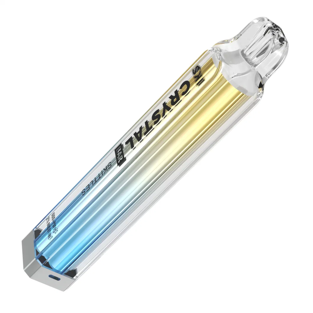 2023 New Trending Mini Box OEM ODM Mesh Coil Ski Crystal Bar 600puffs Disposable Vape